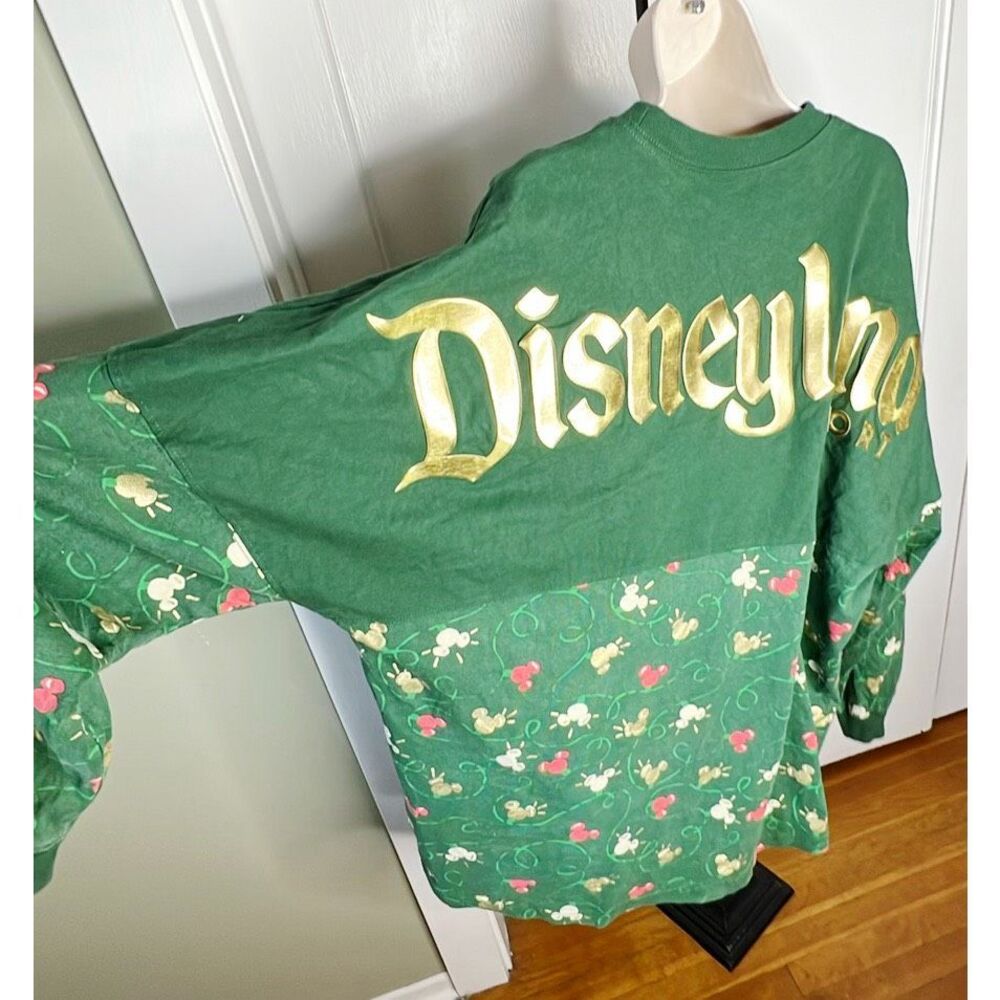 Disney Holiday Lights Mickey Spirit Jersey Green Size XXL Unisex - Picture 7 of 8